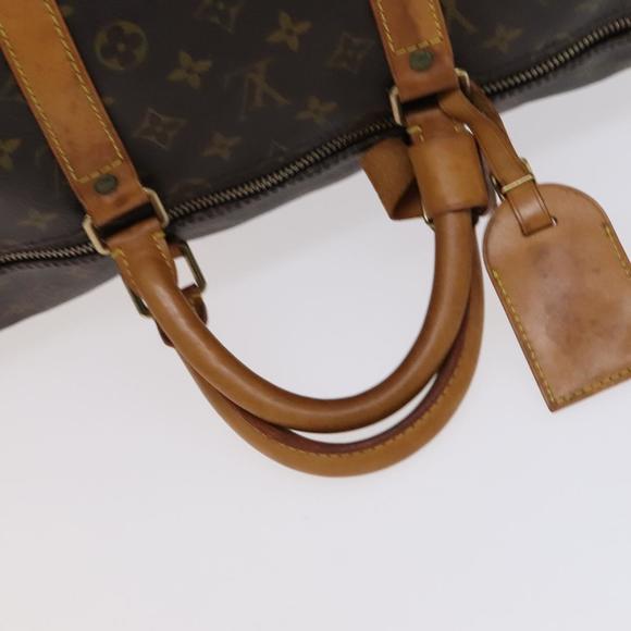 LOUIS VUITTON Monogram Keepall Bandouliere 55 Boston Bag M41414 LV Auth 113224 - Picture 7 of 16